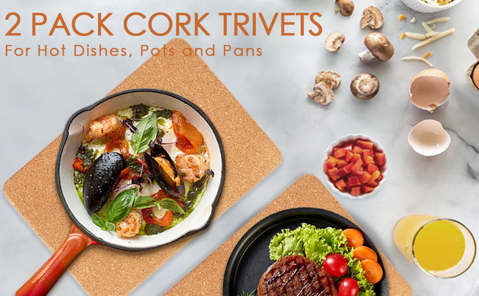 cork trivets for hot dishes
