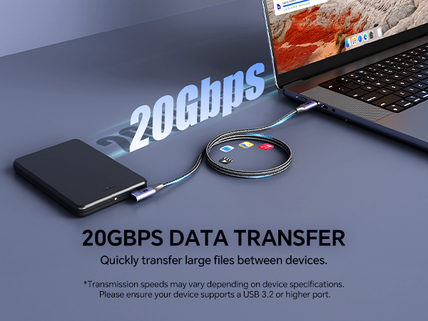 20G usb data transfer cable