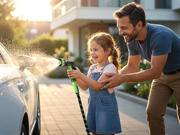 washing car