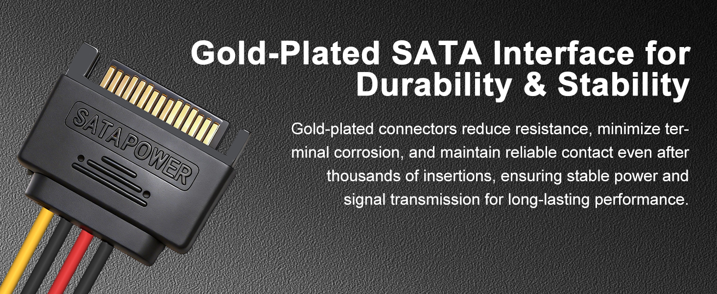 Premium Gold-Plated SATA