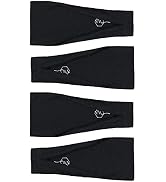 Maven Thread 4" Wide Workout Headbands for Women – Non-Slip Sweatbands for Gym, Running & Yoga