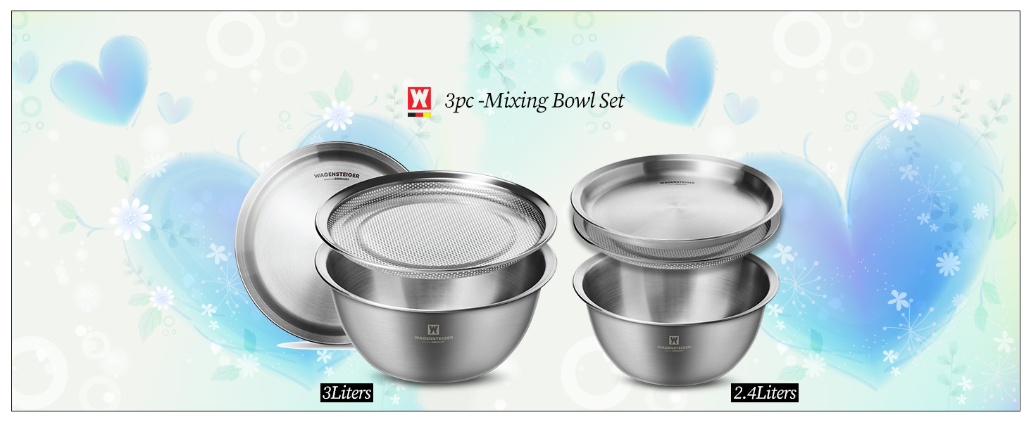 WAGENSTEIGER Stainless Steel Mixing Bowl Set