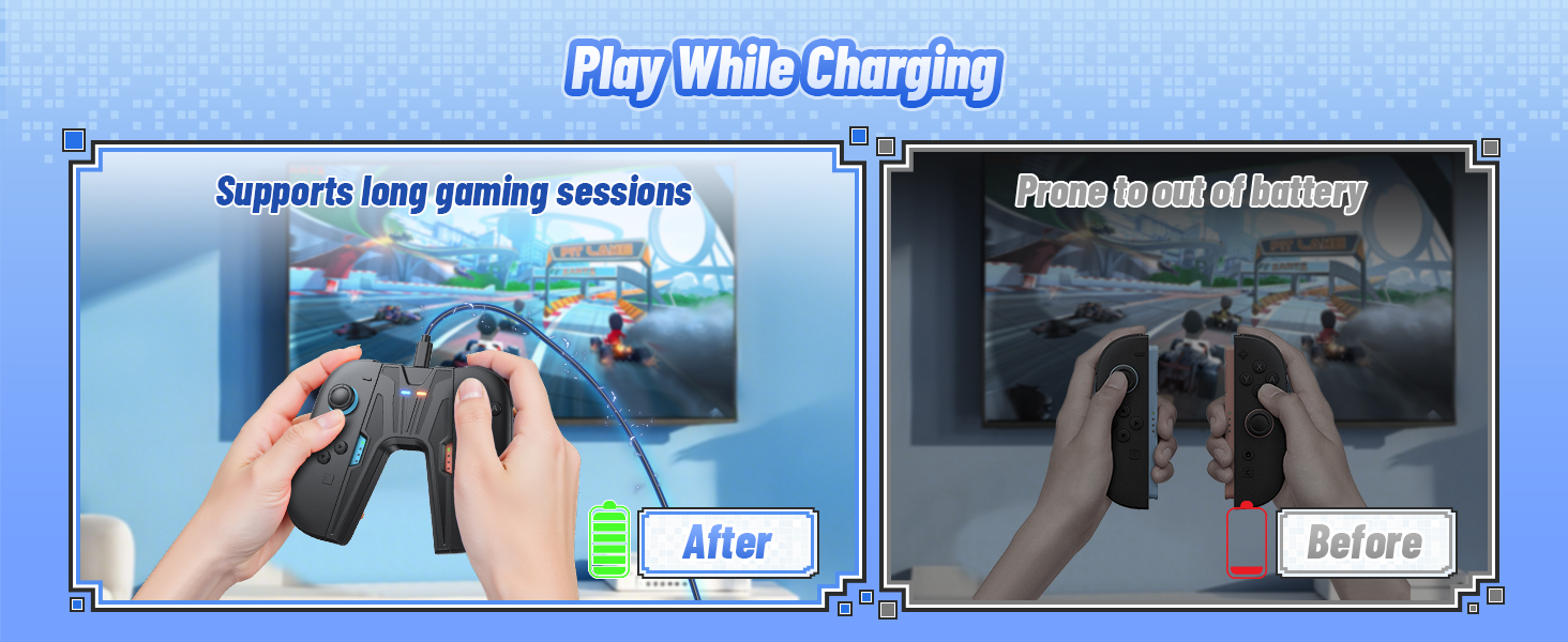 Switch 2 Play While Charging Comfort Grip