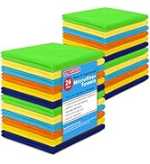 Blue Horizon Microfiber Cleaning Towels, Pack of 24, Ultra Soft Plush Washcloth Shop Towels, All ...