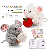 Kogyxe Beginners Crochet Kit, Amigurumi Crocheting Animals Kits w Step-by-Step Video Tutorials, C...