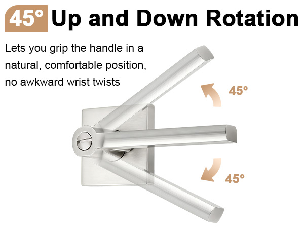 Nickel Privacy Door Handle