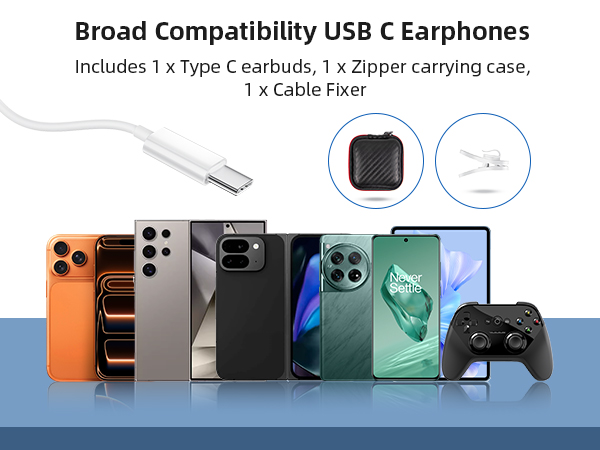 USB Type C Headphone Open Ear Adjustable Over Ear Hook Headset School Kid Earphone Wired Earbuds