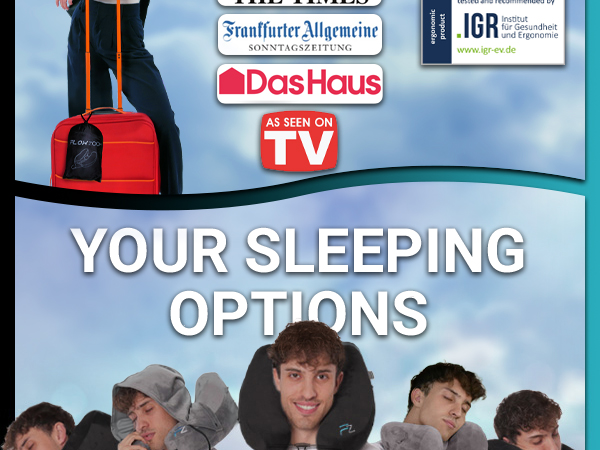 Travel pillow, neck pillow, inflatable pillow, portable pillow, compact pillow, airplane pillow