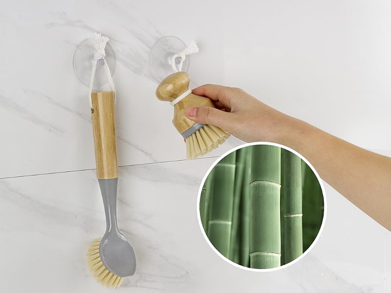 bamboo dish brush scrub brush for dishes dish scrub