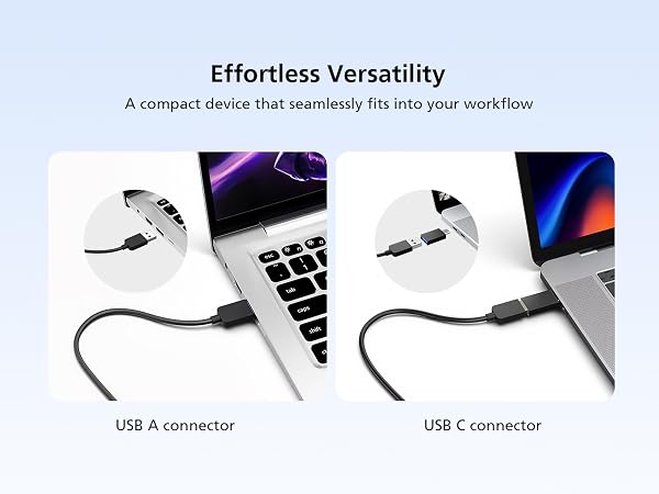 USB A & USB C connector