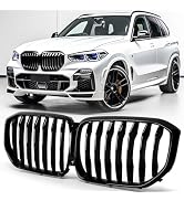 Zealhot X5 G05 Gloss Black Kidney Grill Grille Fit for 2019 2020 2021 2022 2023 BMW X5 G05 (Gloss...