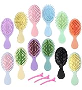 12 pcs Mini Hair Brush,Travel Detangling Brush with Exquisite Packaging Box,Mini Brush for Most H...
