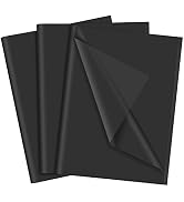 NEBURORA Black Tissue Paper for Gift Bags 60 Sheets Black Wrapping Tissue Paper Bulk 14 X 20 Inch...