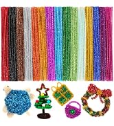 Eppingwin 200pcs Pipe Cleaners, Multi-Colored Pipe Cleaners Craft Supplies,15 Colors Chenille Ste...