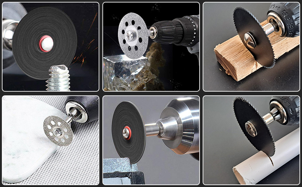 Cutting wheels Compatible turning tools Suitable cutting discs Cutting