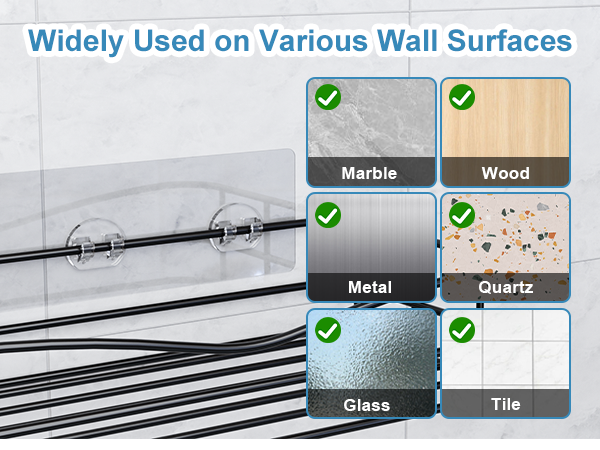 shower caddy adhesive hooks