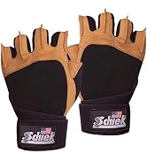 Schiek 425 Men's Power Series Weight Lifting Gloves with Wrist Support