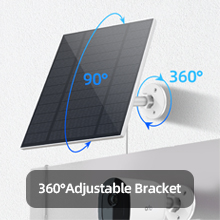 5W USB C Solar Panel for Security Camera DC 5V IP66 Waterproof Type-C Outdoor Panels