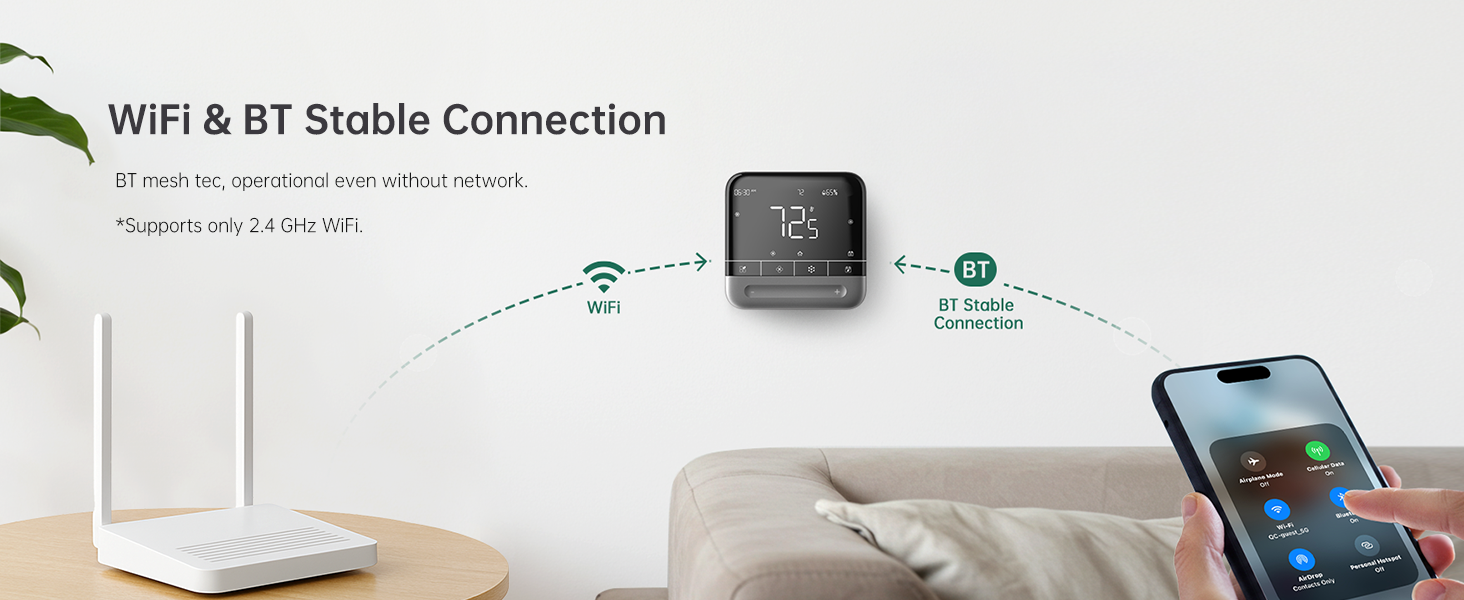 Bluetooth and wifi connection