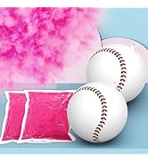 POPUPARTY 2 Pack Gender Reveal Baseball with Pink Powder Kit for Baby Gender Reveal Decoration