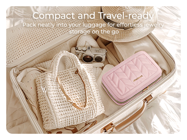 Jewelry Case Jewelry Box Organizers and Storage Earings Holder for Necklaces, Bracelets, Rings