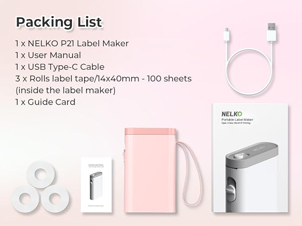 P21 label maker label makers label maker machine with tape