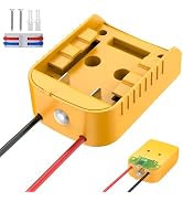 Power Wheel Adapter Compatible with Dewalt 20V Battery - Overdischarge & Overcurrent Protection, ...