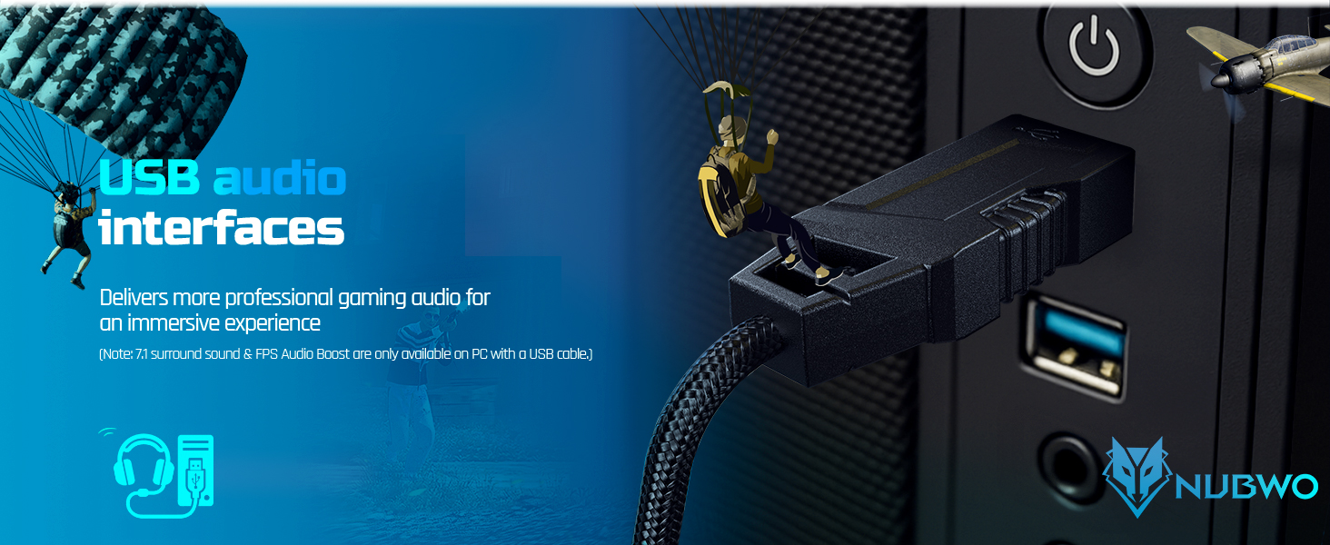 Gaming headset for PC