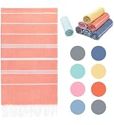 Aegero Turkish Beach Towel Quick Dry Sand Free Oversized Bath Pool Swim Towel Light Adult Travel ...