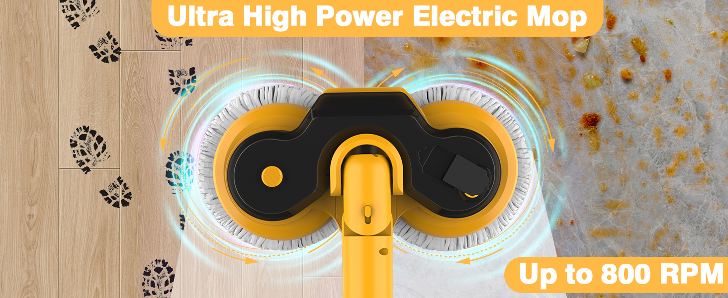 Cordless electric mop