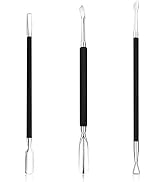 Cuticle Pusher Stainless Steel Triangle Nail Poly Gel Polish Remover Deeply Nail Cleaner Professi...