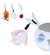 ORSDA 3 PCS Replacement Refills, Cat Toys Feather Tail,Crinkle Balls, Pom Pom Balls for Interacti...