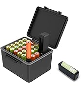 AA Battery Hard Case with Detachable Tester,28 Slots AA /14500 Case Organizer Storage for Househo...