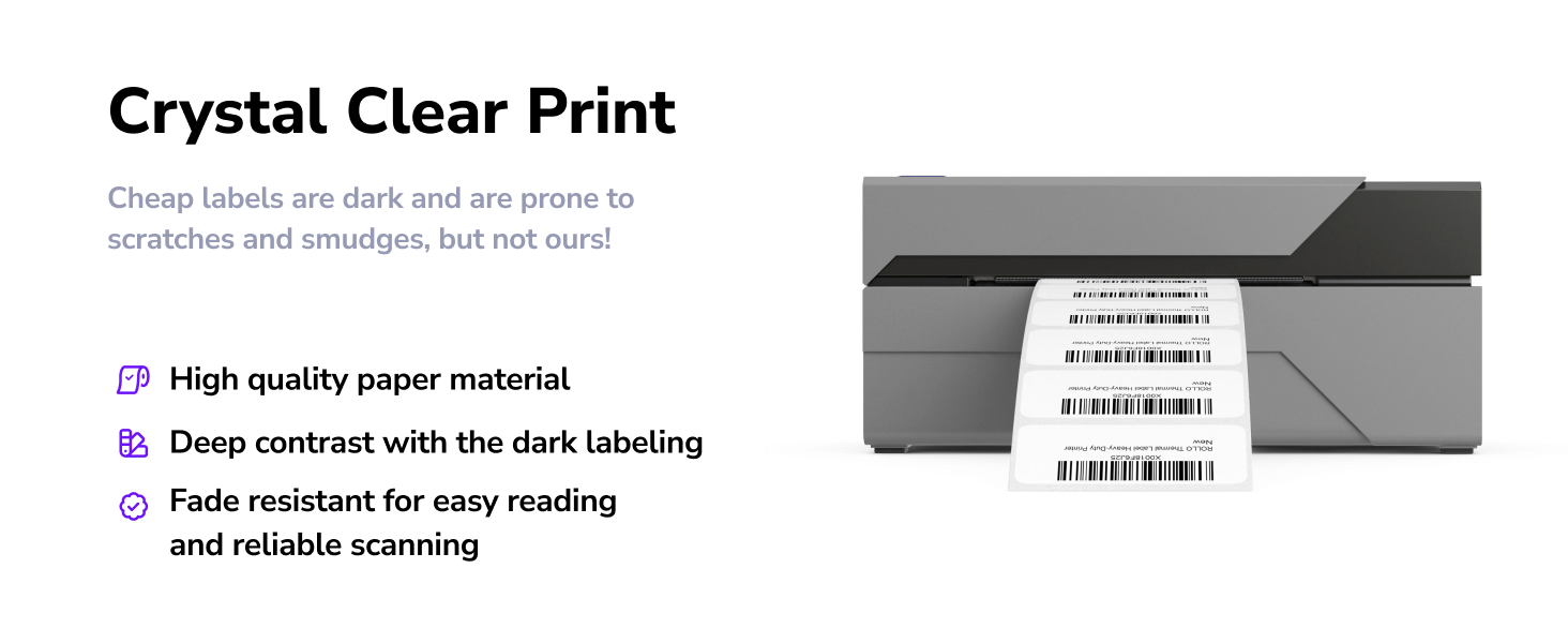 strong adhesive clear printing waterproof oil proof non jamming auto fast print paper scanning