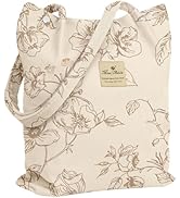 Miss Adola Corduroy Tote Bag for Women - Reusable Totes with Magnetic Buckle & Pocket Aesthetic D...