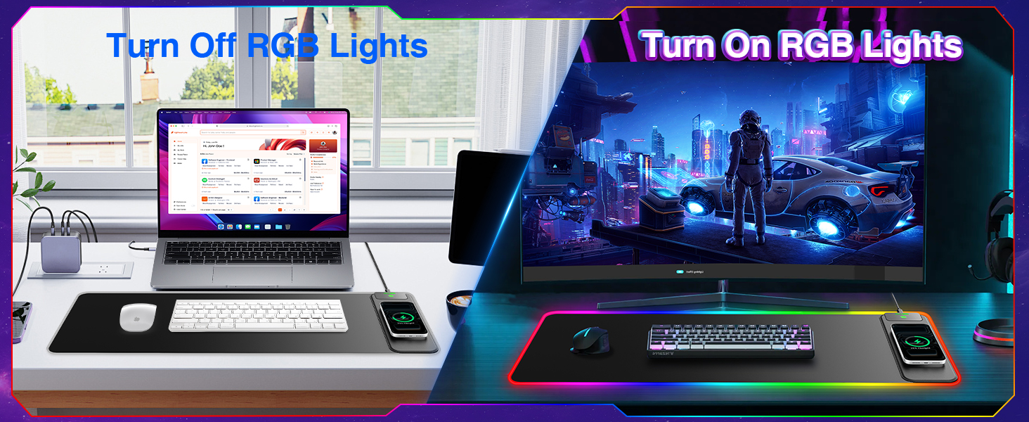 led mouse pad