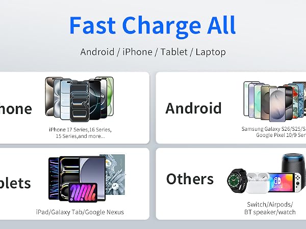 Dual Port Fast Car Charger and Cable