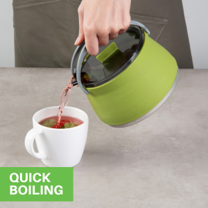 These portable kettles ensure even heating, avoiding hot spots.