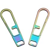 Heavy Duty Titanium Zipper Pull Replacement Set, Durable Zipper Handle Fixer for Backpacks, Lugga...