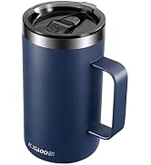 KXIAOCHEN 20oz Insulated Coffee Mug with Lid, Stainless Steel Coffee Cup, Double Wall Vacuum Coff...