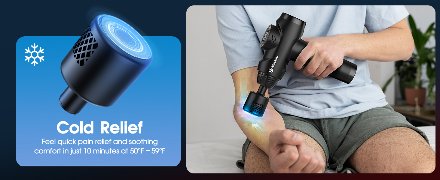 massage gun with cold