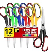 BURVAGY 12-pack Office Scissors
