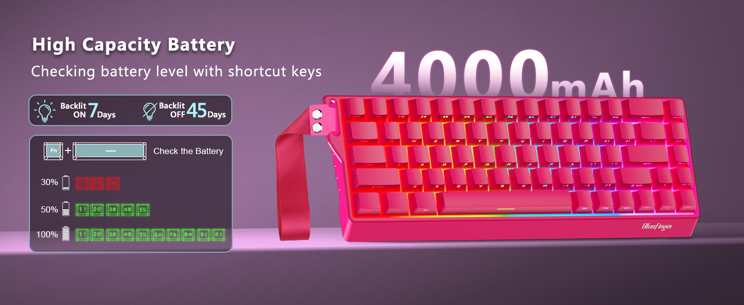 60 percent keyboard wireless gaming keyboard wireless Wireless bluetooth keyboard