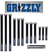 Officewerks Reusable Fastening Cable Straps and Ties, Variety Sizes (8"-12"-15"-20") Assorted 12 ...