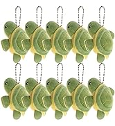 Toyvian Plush Turtle Keychain Soft Stuffed Toy Pendant for Backpack Purse Schoolbag Accessories M...