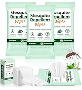 Mosquito Repellent Wipes, 40 Count Outdoor Insect Bug Repellent Wipes with Natural Citronella, DE...