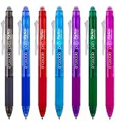 ParKoo Retractable Erasable Gel Pens Clicker, Fine Point, No Need for White Out, Assorted Color I...