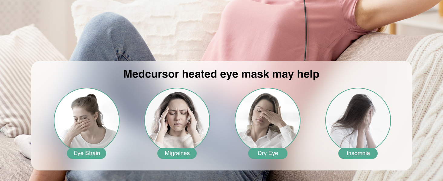 Heated eye mask