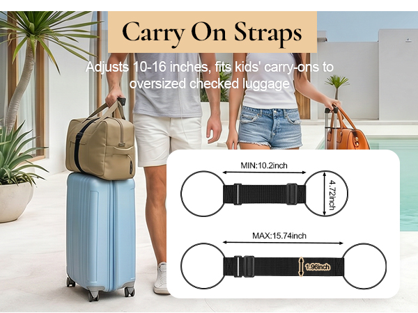 luggage connector straps for suitcases