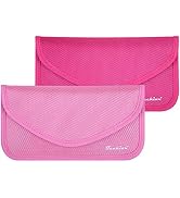 Signal Blocking Bag, Techion 2 Pack RFID Faraday Bag Shield Pouch Cage Box Wallet Case for Cell P...
